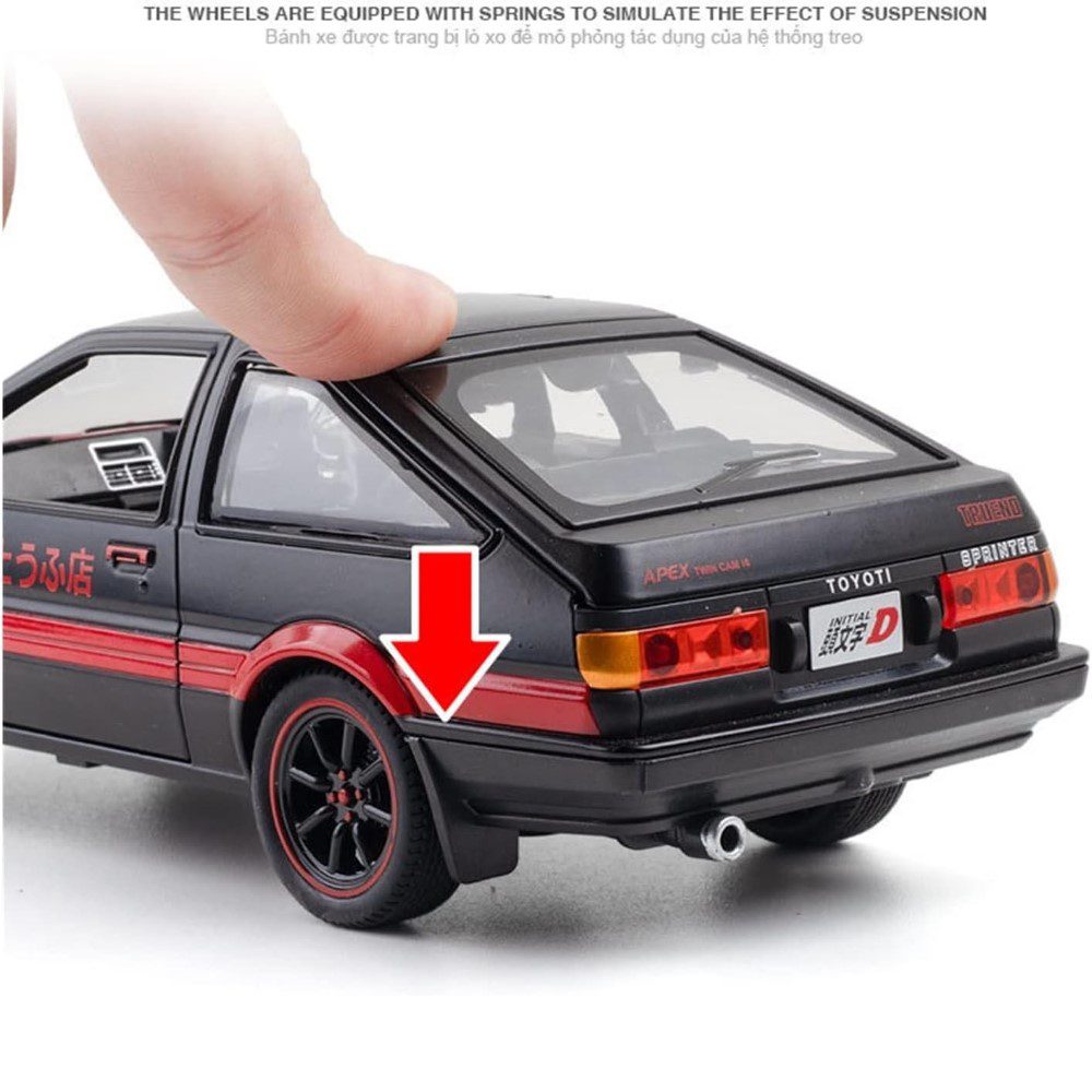 1:24 TOYOTA AE86 ALLOY DIECAST MODEL