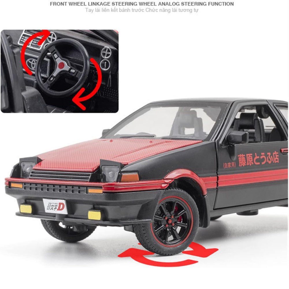 1:24 TOYOTA AE86 ALLOY DIECAST MODEL