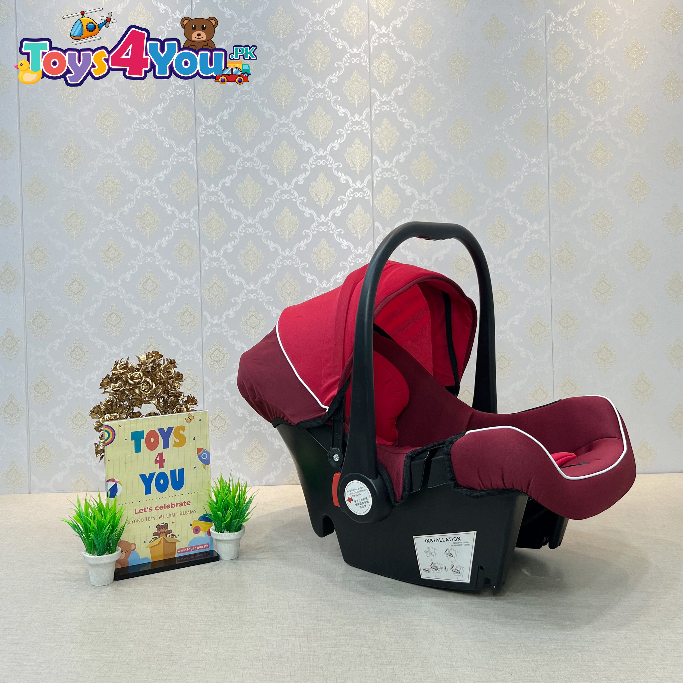 Car seat outlet carrier cushion