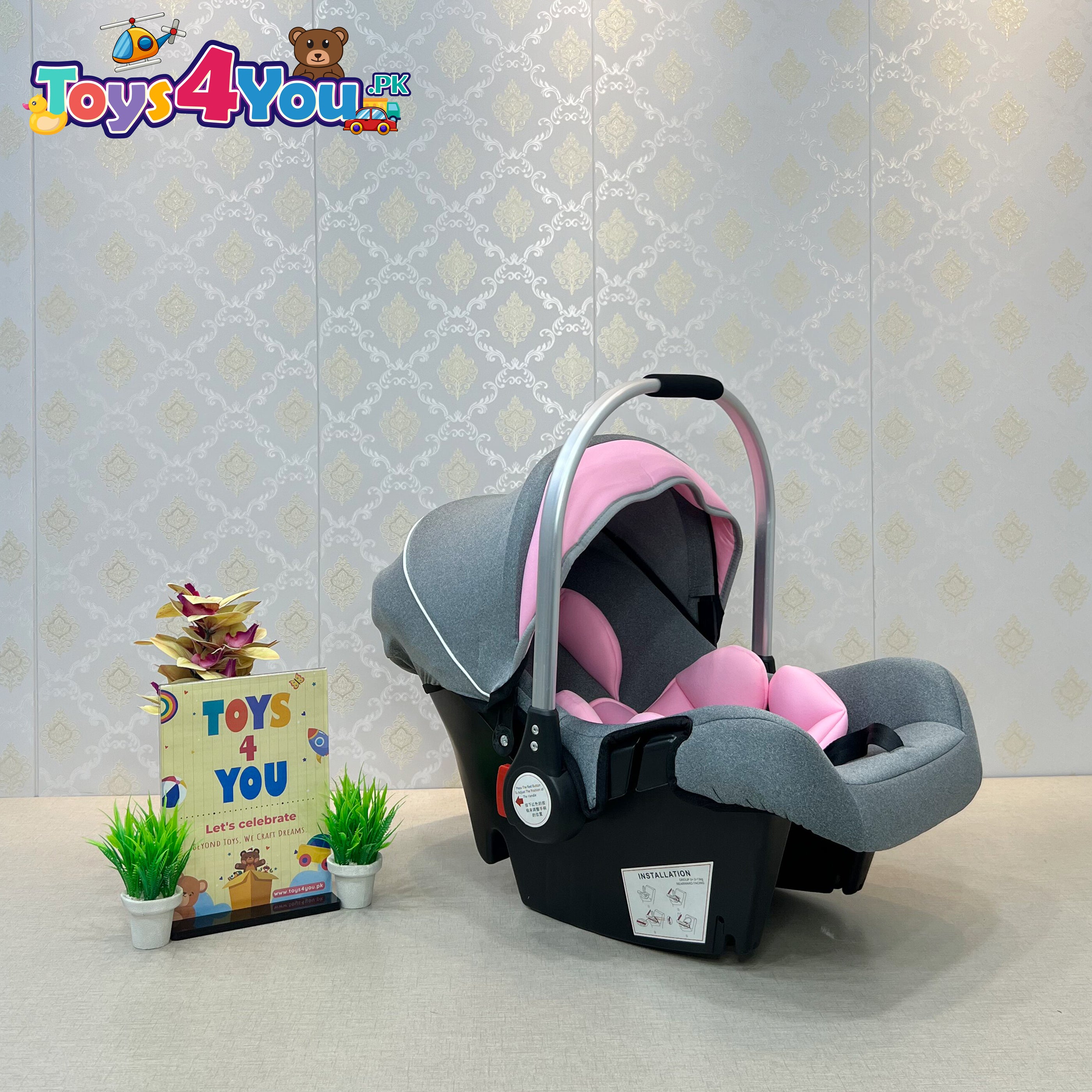 2 IN 1 SOFT BABY CARRY COT & CAR SEAT –