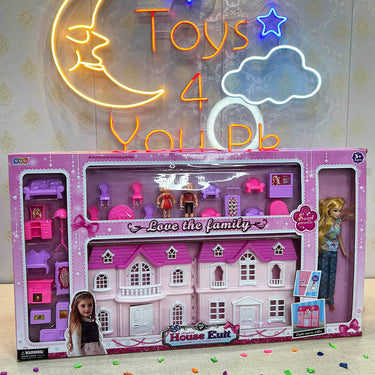 BEAUTIFUL VILLA PLAY SET WITH DOLL