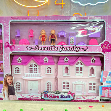 BEAUTIFUL VILLA PLAY SET WITH DOLL