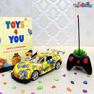 KIDS REMOTE CONTROL GRAPHIC CAR
