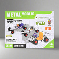 Thumbnail for 3 IN 1 BUILD & PLAY METAL MODELS CONSTRUCTION - 83 PCS