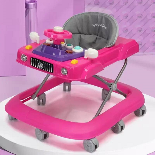 CAR STYLE BABY WALKER IN FIBER MATERIAL Toys4you.pk