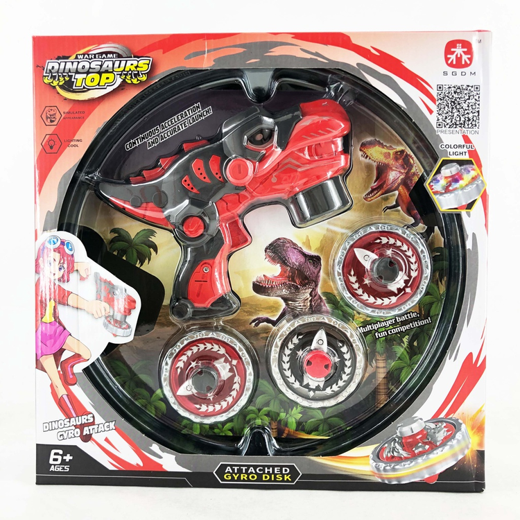 DINOSAUR TOP GYRO DISK SPINNING WHEELS