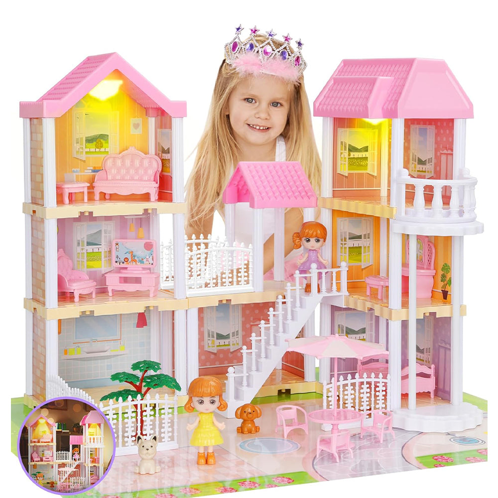 DOLL HOUSE DREAM VILLA SET - 135PCS