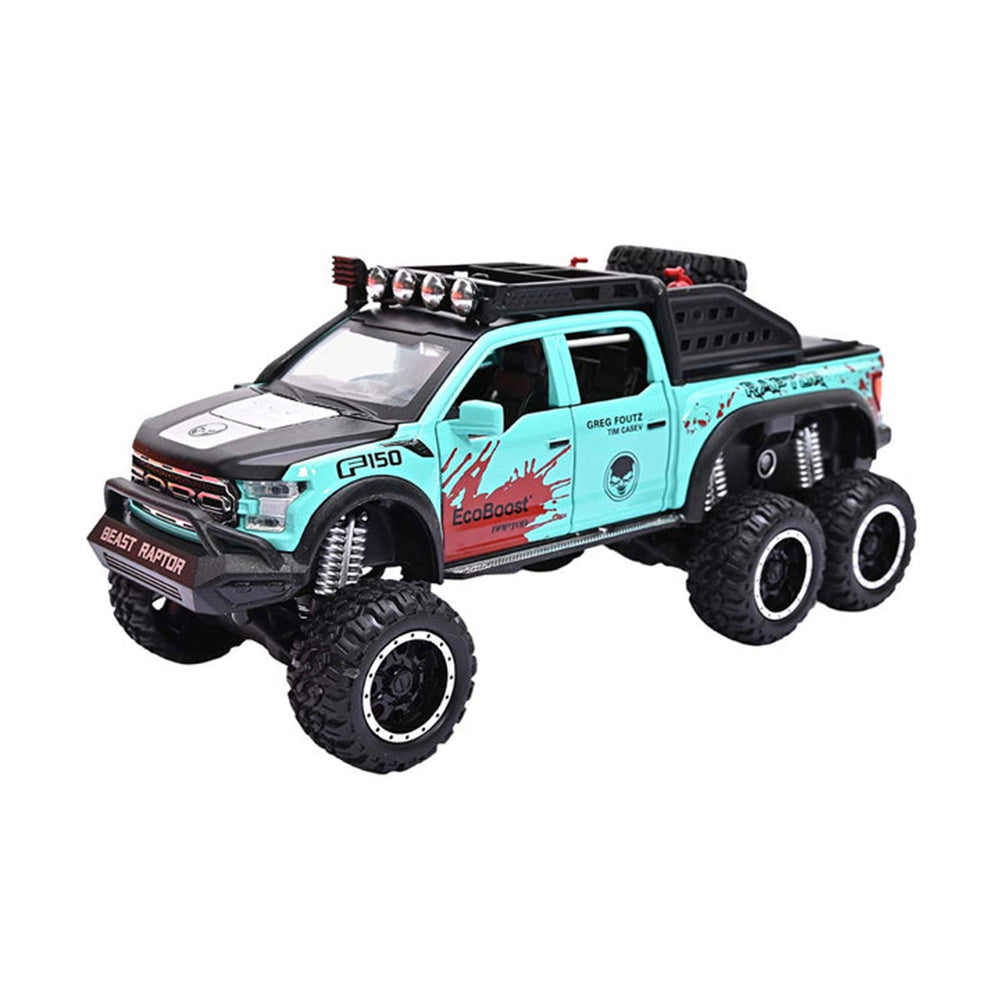 FORD BEAST RAPTOR F150 6X6 WITH SMOKE ALLOY DIECAST MODEL