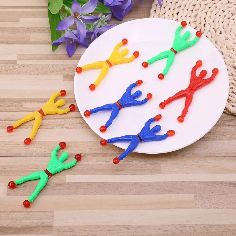 CLIMBING WALL SPIDERS FOR KIDS - 20 PCS