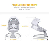 Thumbnail for MASTELA 3 IN 1 DELUXE MULTI - FUNCTIONAL BASSINET - DARK GREY