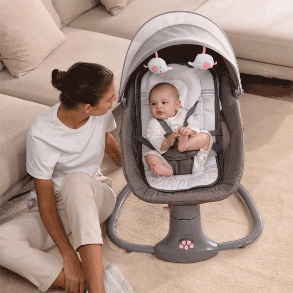 MASTELA 3 IN 1 DELUXE MULTI - FUNCTIONAL BASSINET - DARK GREY