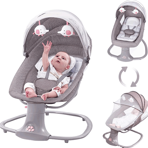 MASTELA 3 IN 1 DELUXE MULTI - FUNCTIONAL BASSINET - DARK GREY