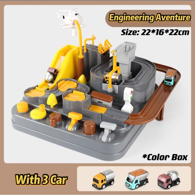 EDUCATIONAL RACING RAIL CAR ADVENTURE GAME