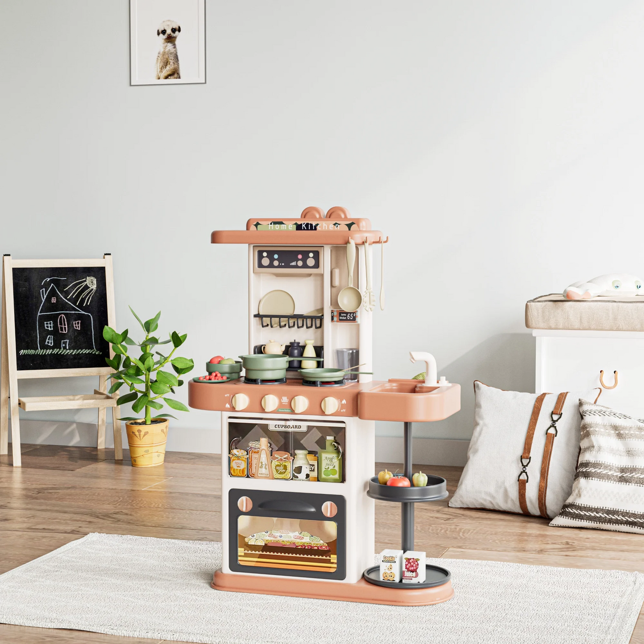 PRETEND PLAY KITCHEN COOKING PLAYSET