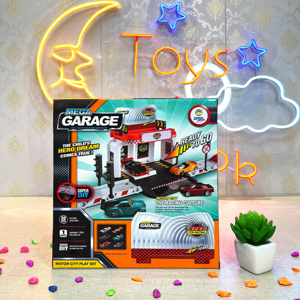 DIY MEGA GARAGE TRACK SET - 30 PCS