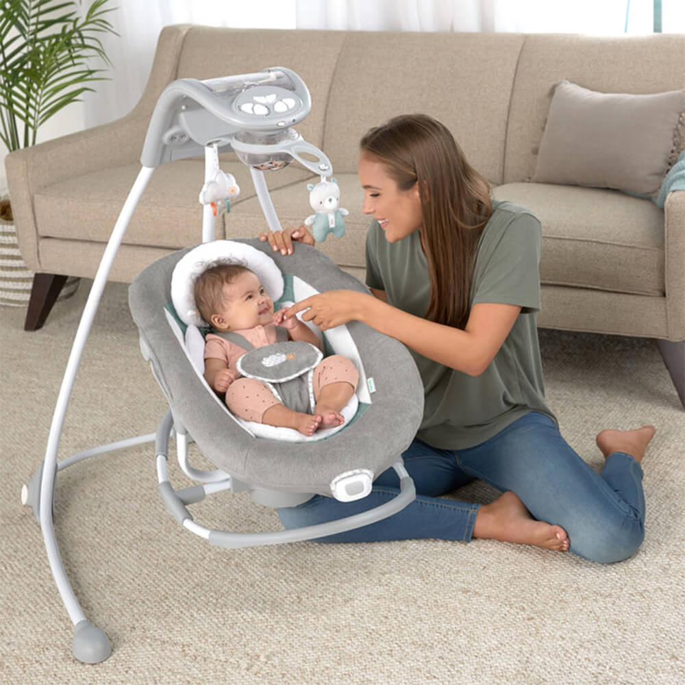 INGENUITY INLIGHTEN 2-IN-1 BABY SWING & ROCKER WITH COOL MESH, PEMBERTON