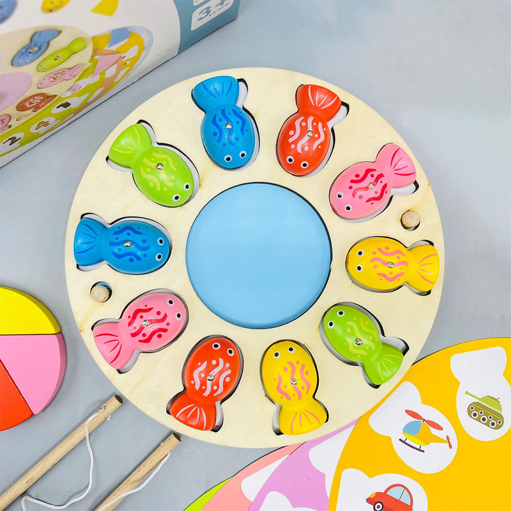 WOODEN MAGNETIC FISHING GAME