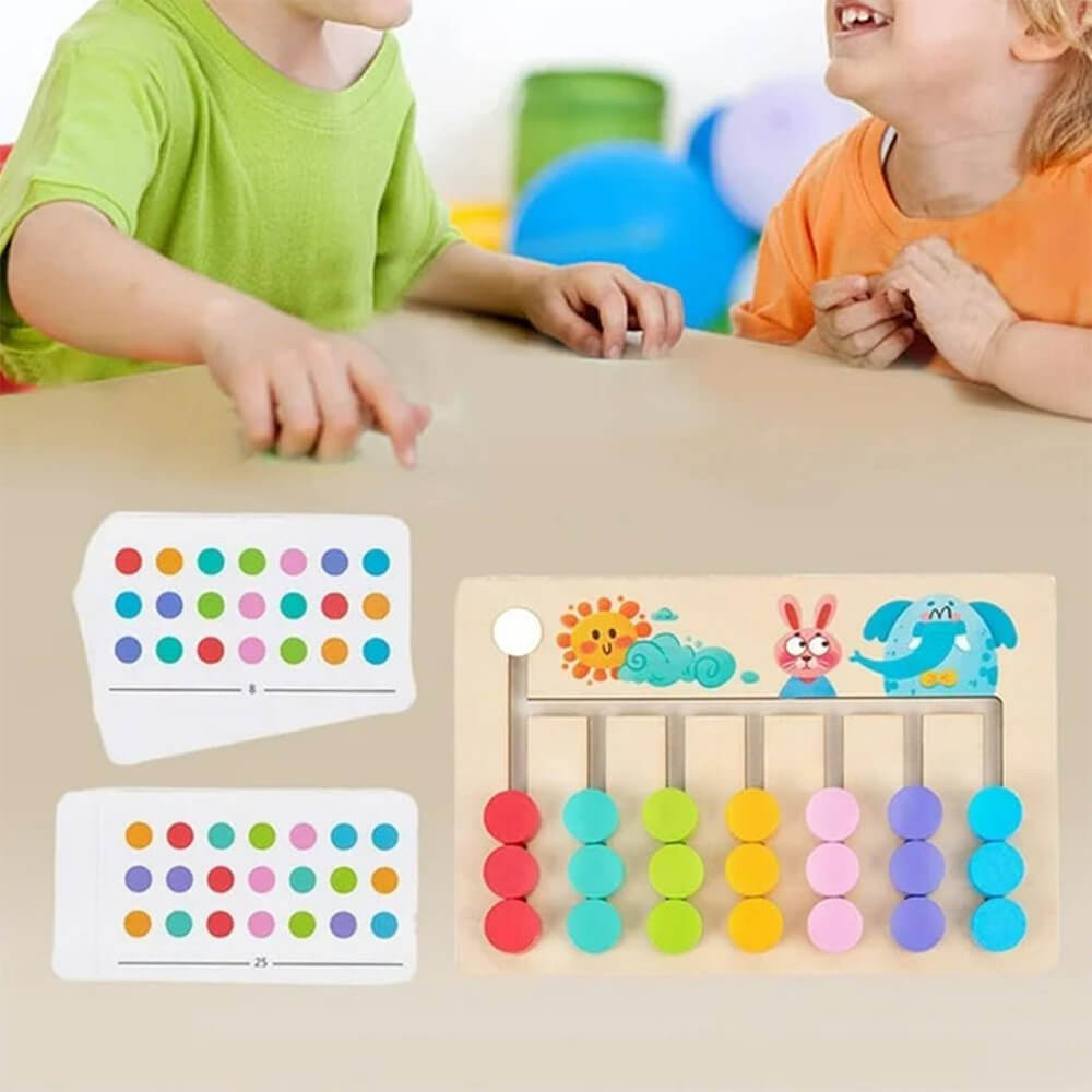 7 COLOR LEARNING EDUCATIONAL WOODEN PUZZLE GAME