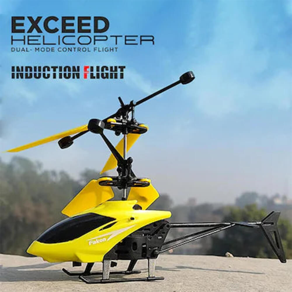 FLYING HELICOPTER WITH FALL SENSOR