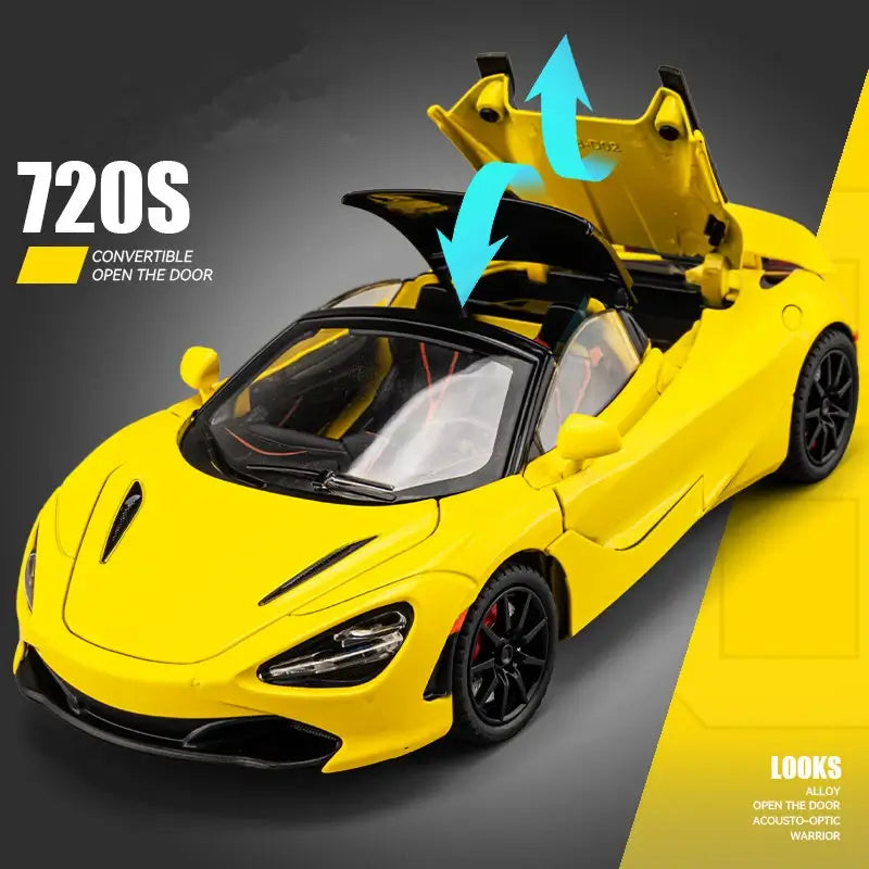 1 :24 MCLAREN 720S SPIDER ALLOY DIECAST MODEL