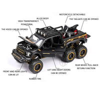 Thumbnail for 1:28 FORD RAPTOR F150V 6X6 MODIFIED OFF ROAD ALLOY DIECAST MODEL