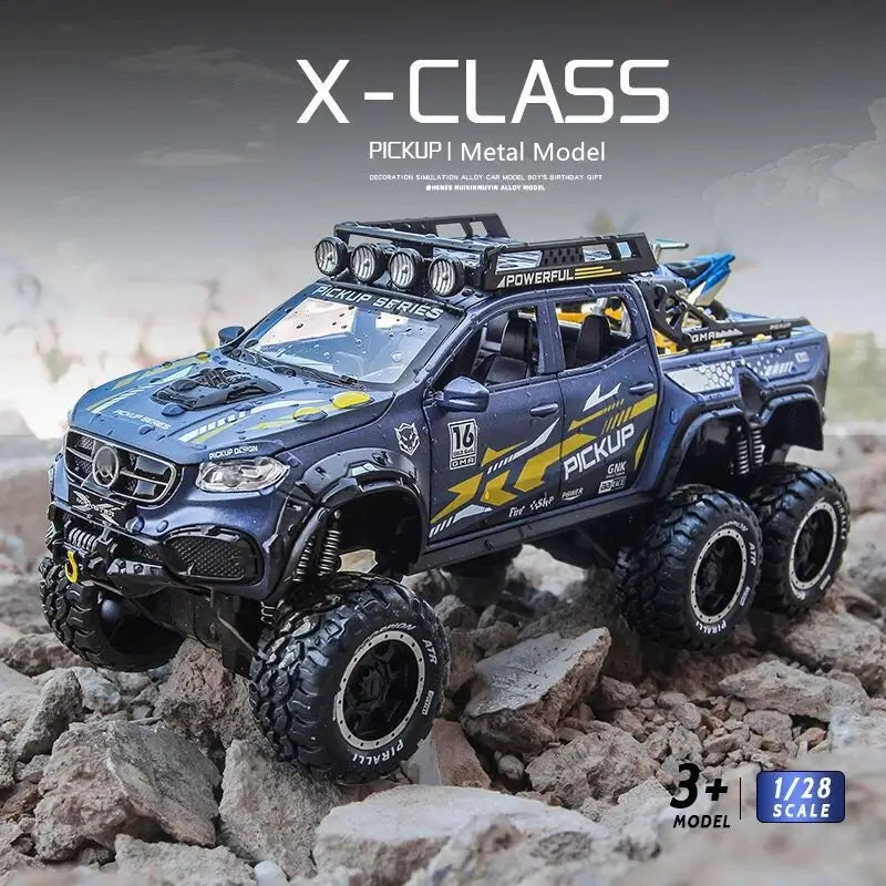 1:24 X-CLASS EXY 6x6 TYRE PICKUP ALLOY DIECAST MODEL