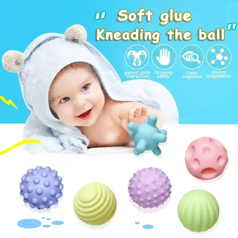 SENSORY TEXTURED BALLS PACK - 6 PCS