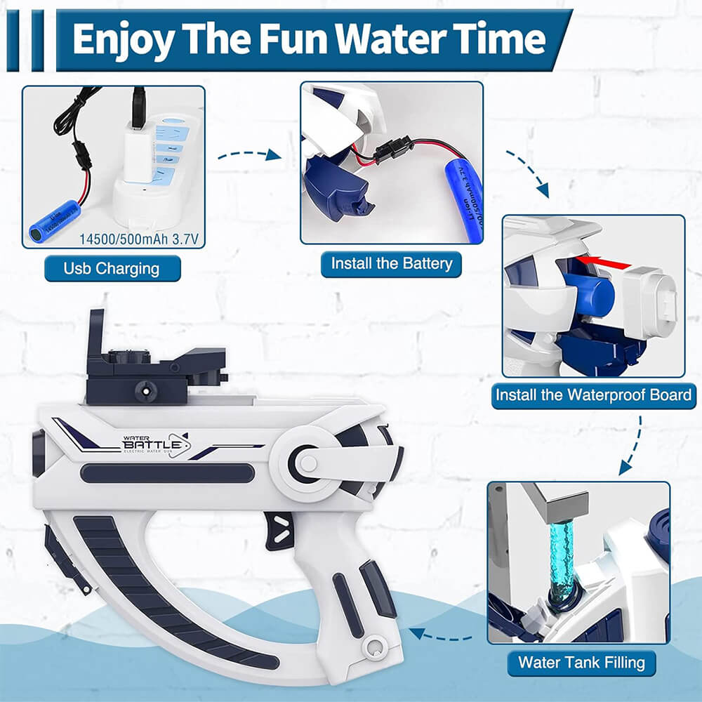 LONG RANGE ELECTRIC SPACE  WATER GUN FOR KIDS