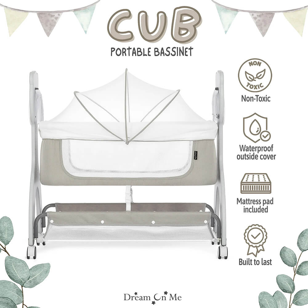 NEWBORN BABY CRADLE WITH CUTE BEAR DESIGN