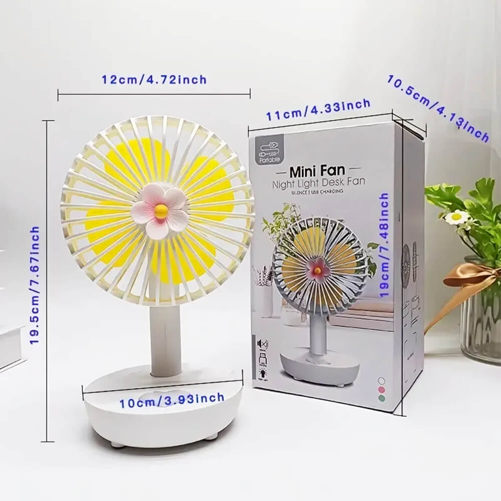 MINI FAN NIGHT LIGHT DESK FAN