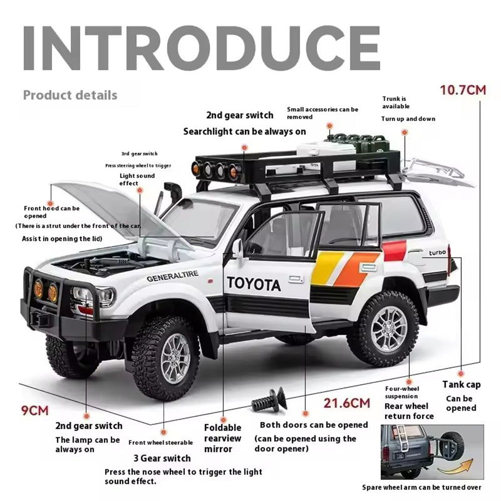 1:24 TOYOTA LAND CRUISER LC80 ALLOY DIECAST MODEL