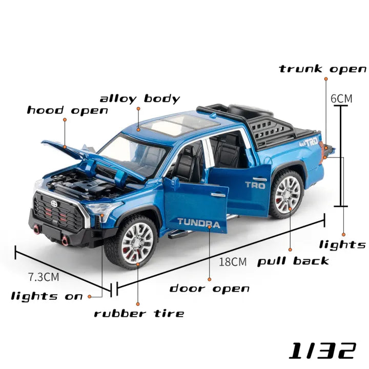 1:24 TOYOTA  TUNDRA 4x4  CLASS ALLOY DIECAST MODEL