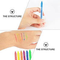 Thumbnail for NEON BRIGHT COLOR FACE PAINT STICKS - 6 PCS