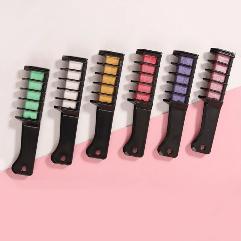 INSTANT BLENDABLE HAIR COLOR COMB - 6 PCS