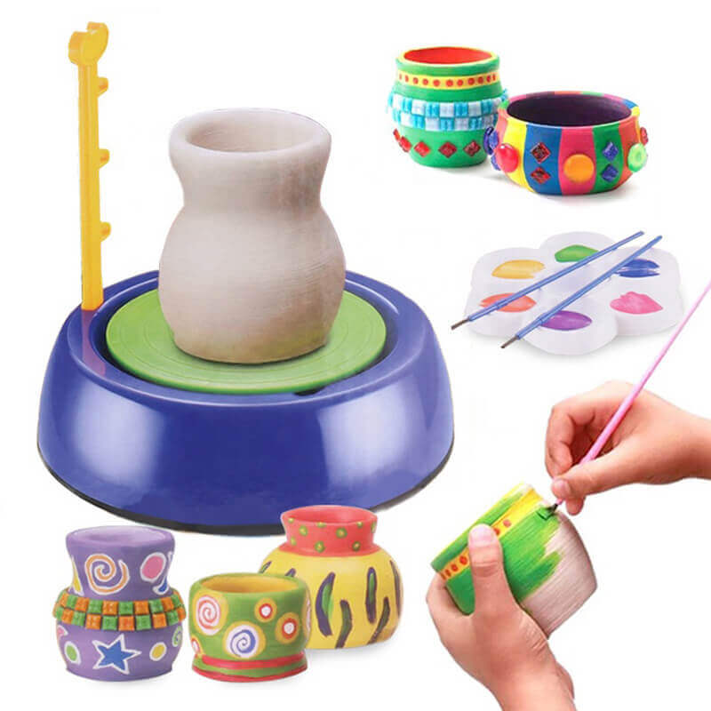 POTTERY WHEEL MACHINE CREATIVE CLAY ART CRAFT SET