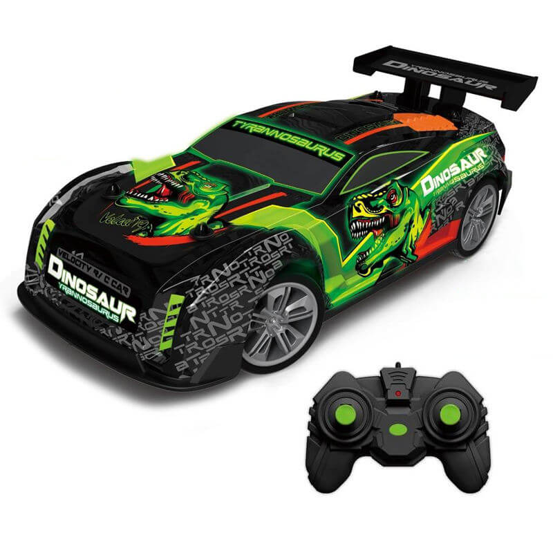 RC DINOSAUR THEME RACING CAR WITH LIGHTS