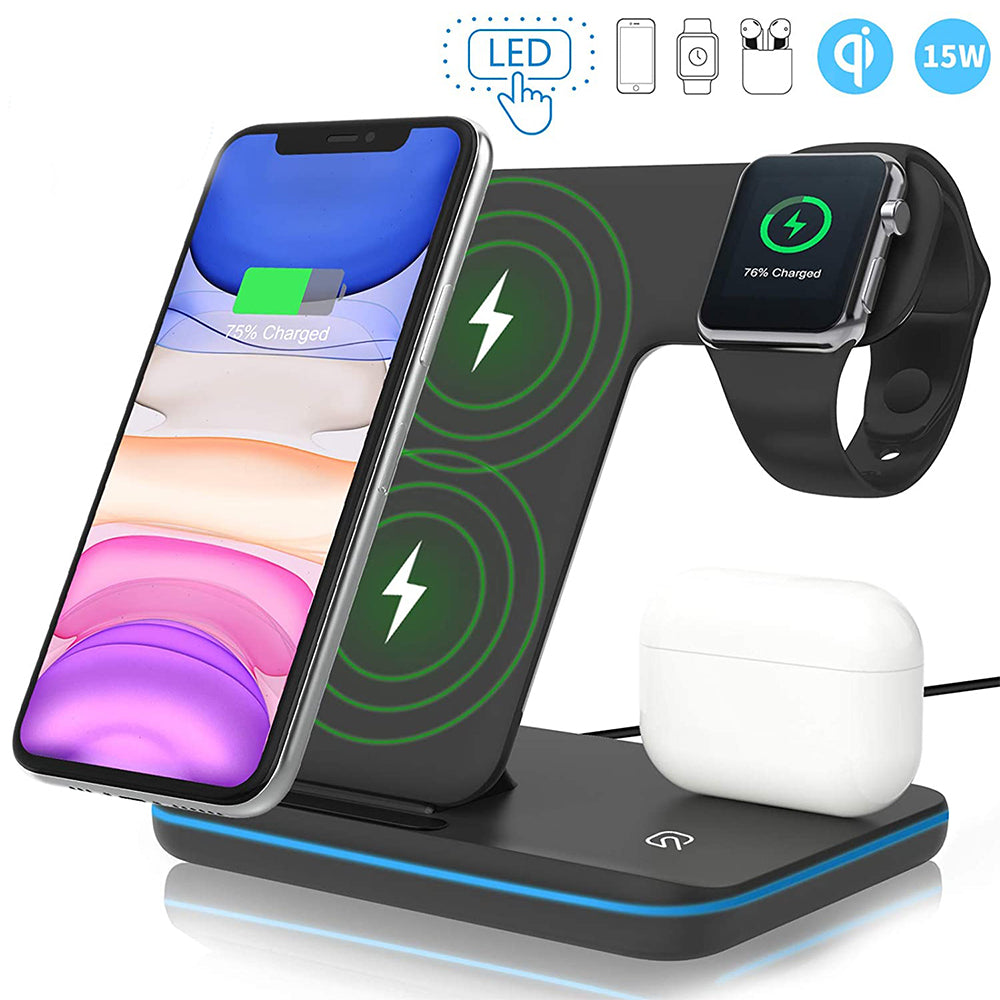 3 IN 1  MAGNETIC WIRELESS CHARGING STATION