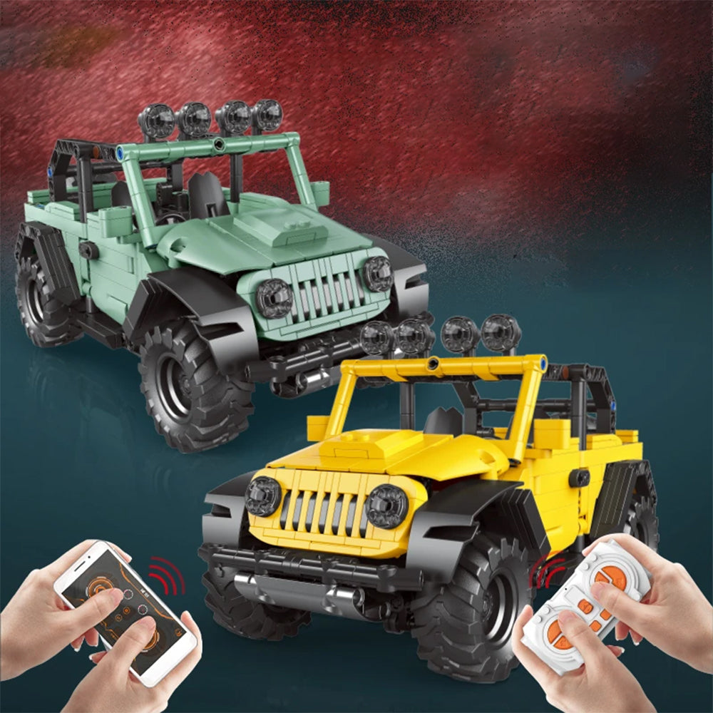 714+ PCS REMOTE CONTROL  DECOOL MOTORS JEEP BRICKS SET