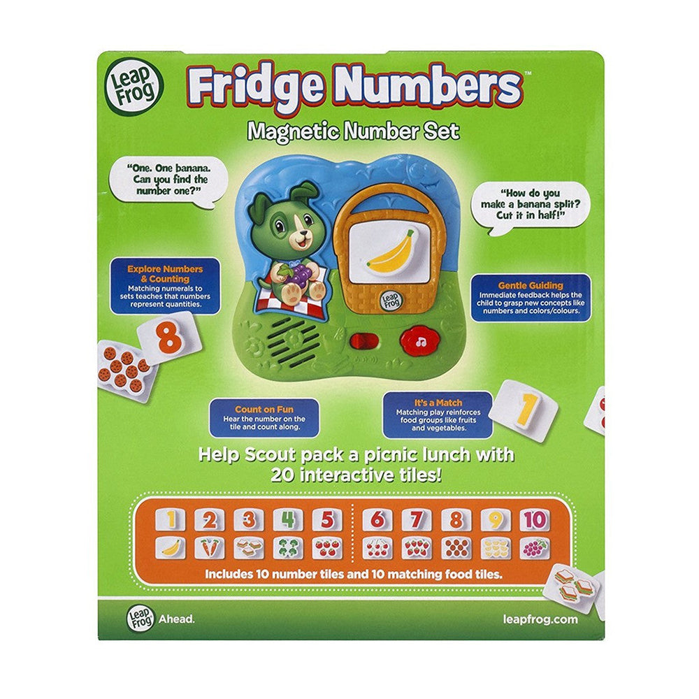 LEAP FROG FRIDGE NUMBERS MAGNETIC SET