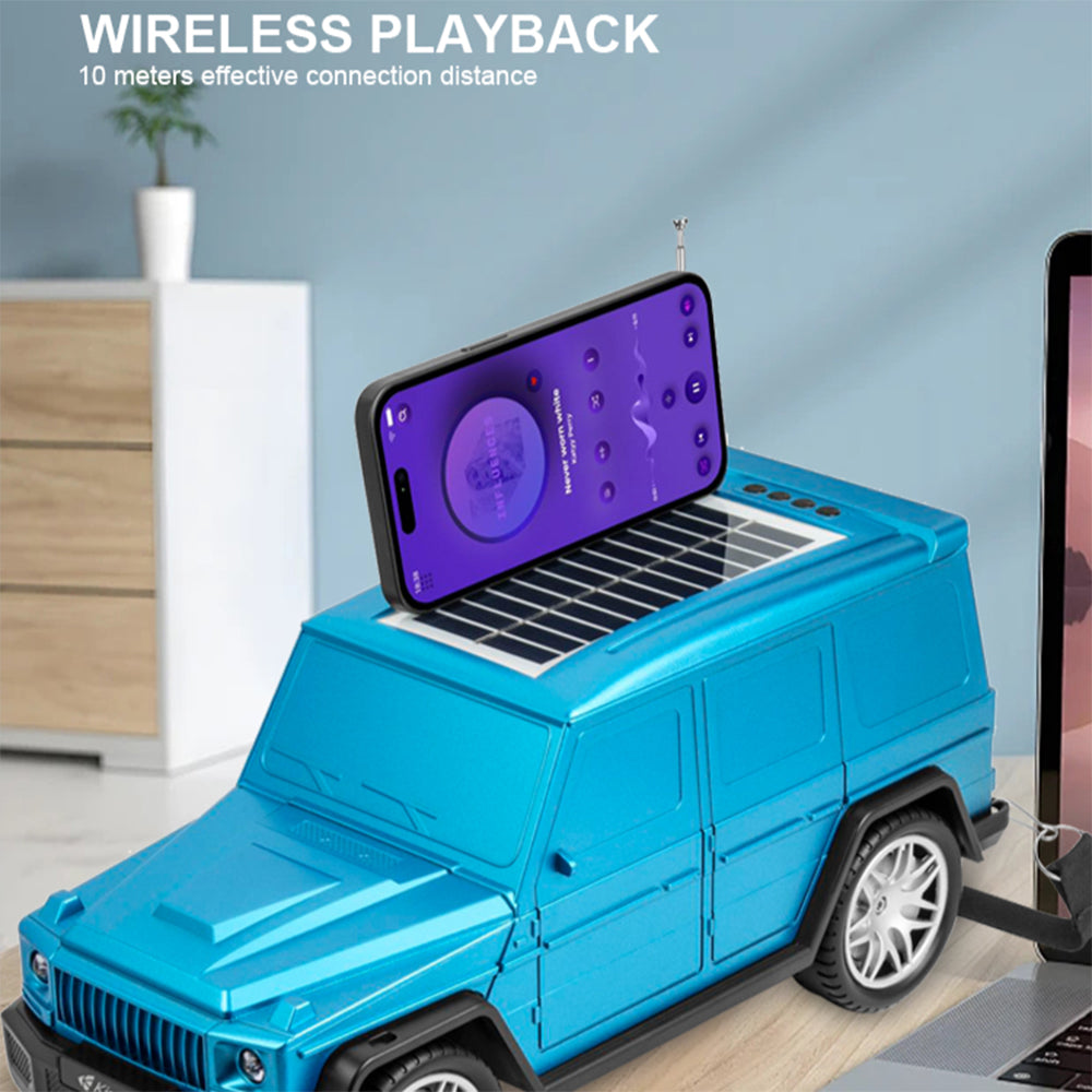 G-WAGON  BLUETOOTH  SOLAR  SPEAKER  AND  CHARGER