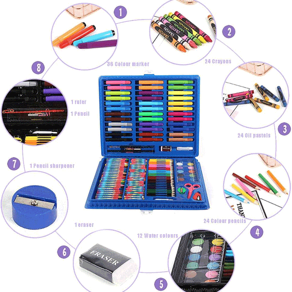 150 PIECE ART SET FOR KIDS