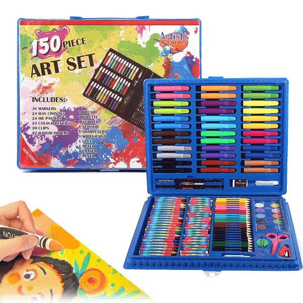 150 PIECE ART SET FOR KIDS