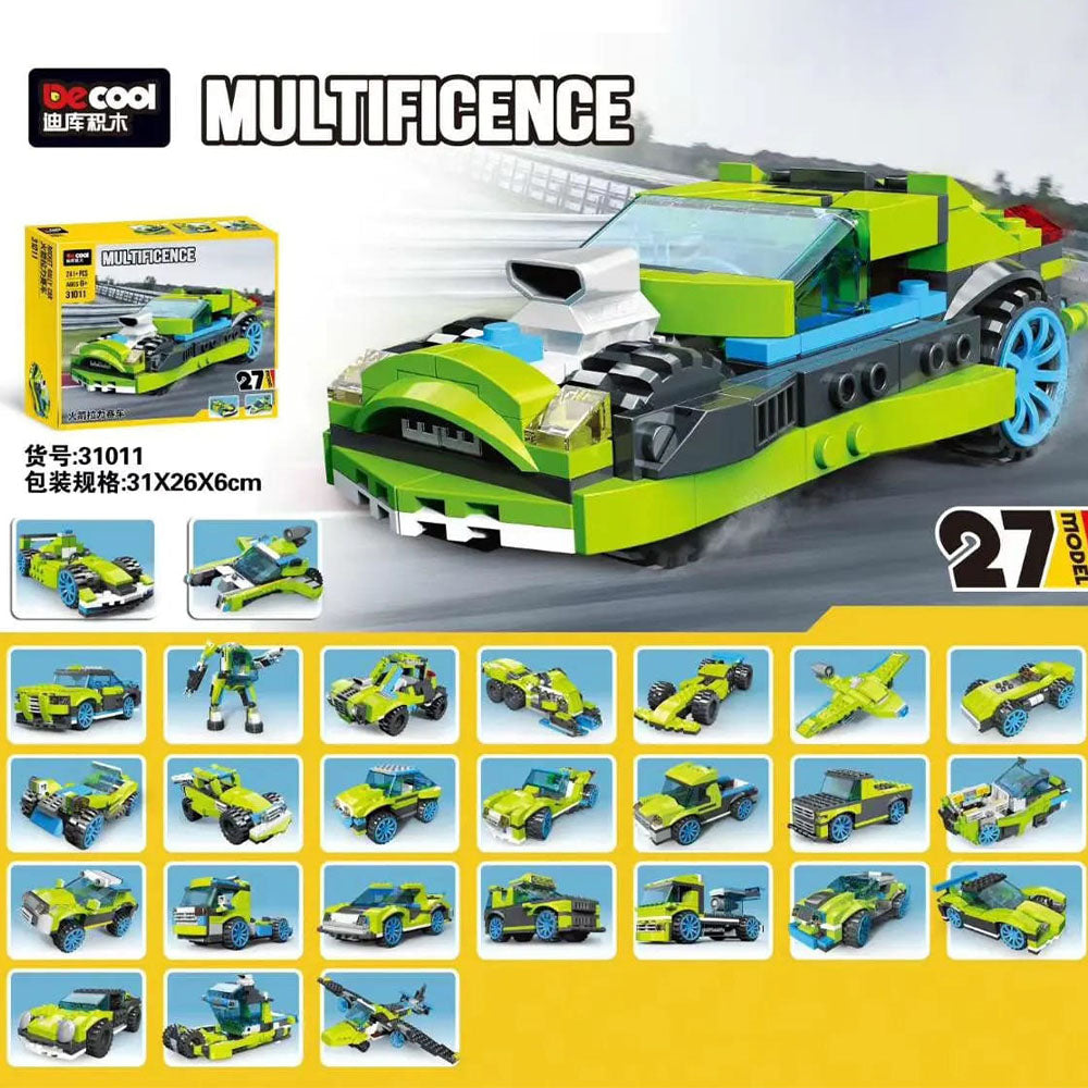 241 PC ARCHITECT  JET CAR  BRICK SET