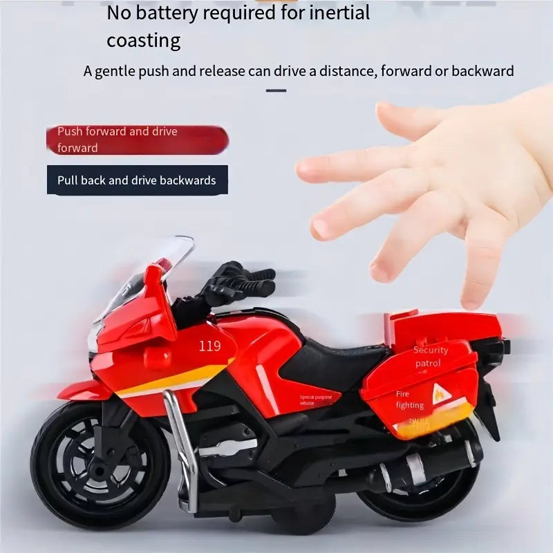 CHILDREN'S TOY  MOTORCYCLE INERTIAL SIMULATION