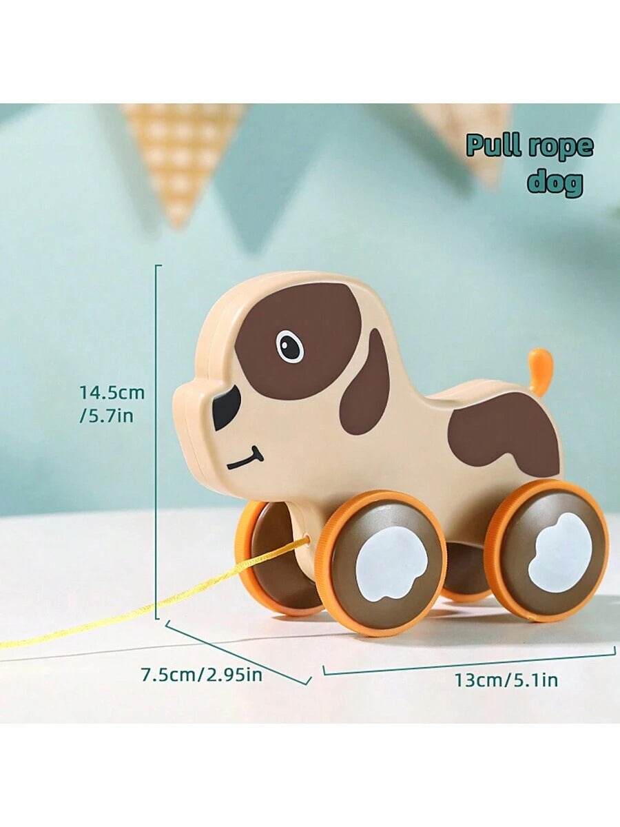 ANIMAL DESIGN PULL ALONG WALKER TROLLEY TOY