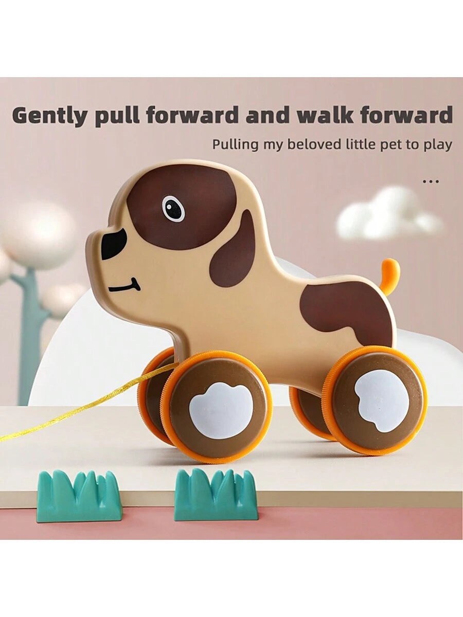 ANIMAL DESIGN PULL ALONG WALKER TROLLEY TOY