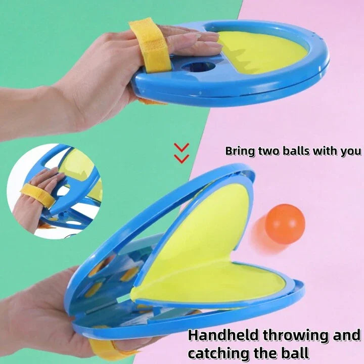 KIDS HAND CATCH & THROW BALL GAME - 2PC