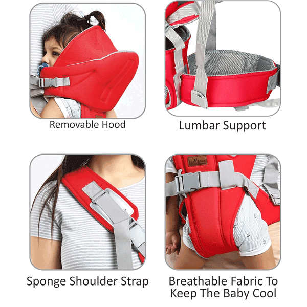 SOFT BABY CARRY BELT & CARRIER WITH NECK REST BACK