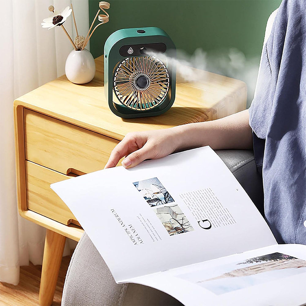 PORTABLE WATER SPRAY MIST FAN