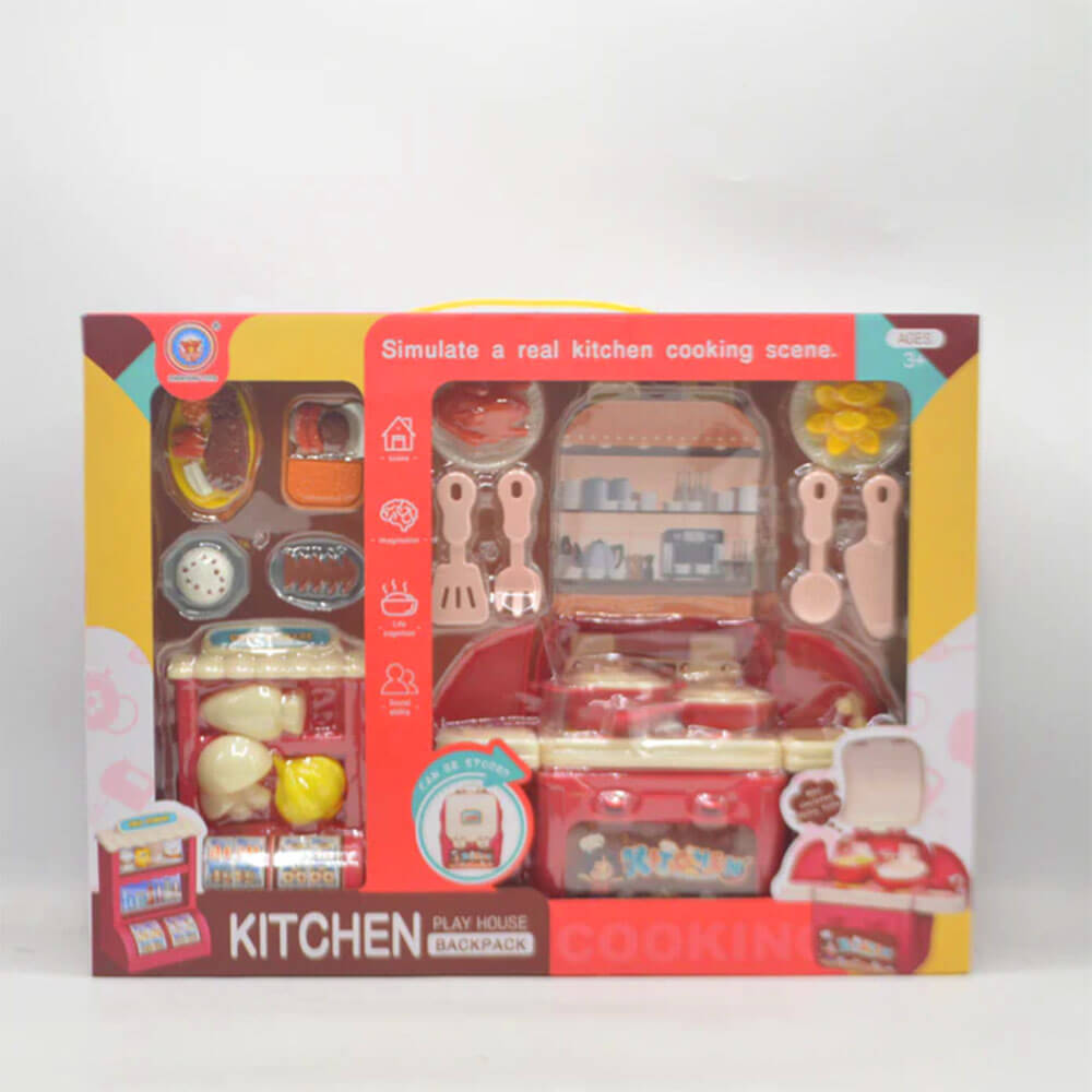 2 IN 1 SIMULATED KITCHEN SET BACKPACK